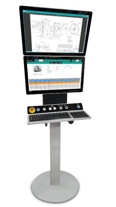 Machine program transfer console